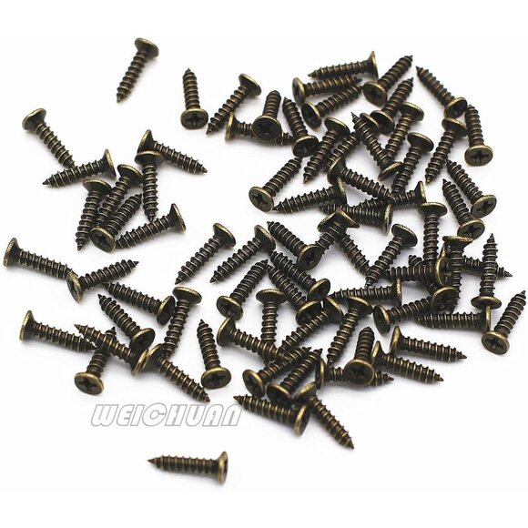 20PCS Antique Bronze Iron Drawer Knobs Pulls Handles - Vintage Kitchen Cabinets - Picture 4 of 5